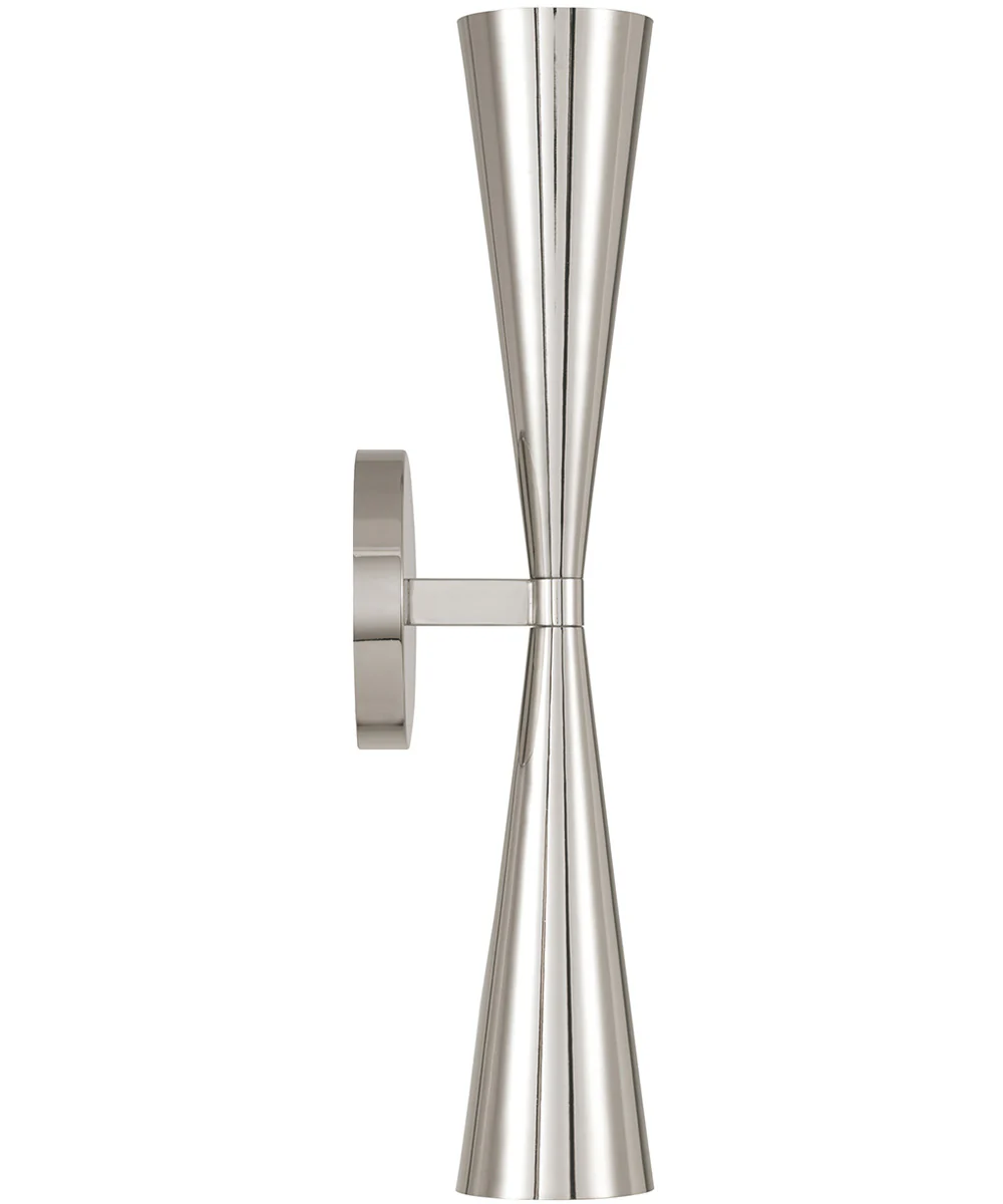 Levi 2-Light Sconce Polished Nickel - Image 6