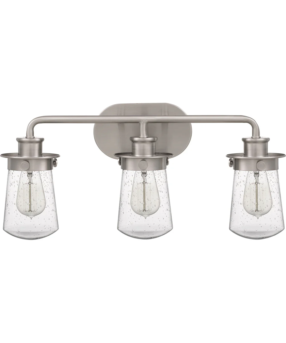 Lewiston Large 3-light Bath Light Brushed Nickel - Image 3