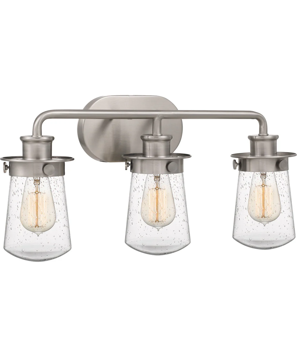 Lewiston Large 3-light Bath Light Brushed Nickel - Image 4