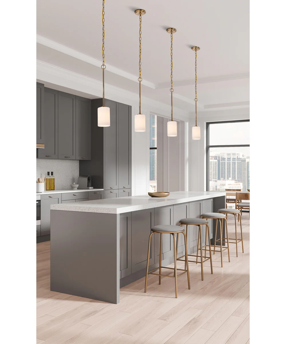 Liam 1-Light Pendant Burnished Brass - Image 2