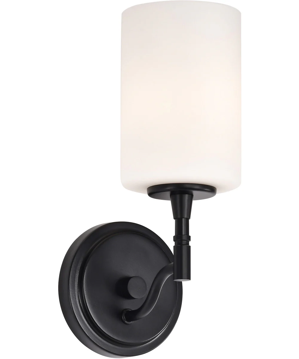 Liam 1-Light Vanity & Wall Matte Black - Image 2