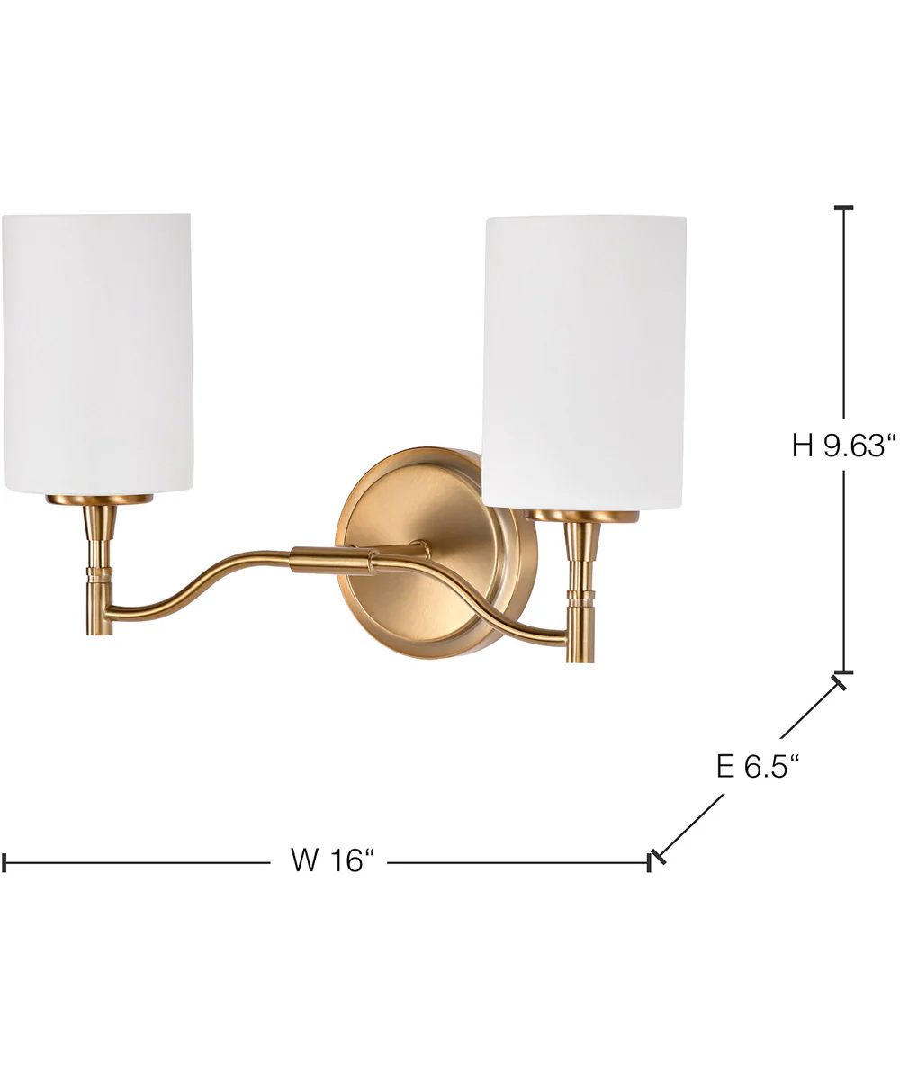 Liam 2-Light Vanity & Wall Burnished Brass - Image 13