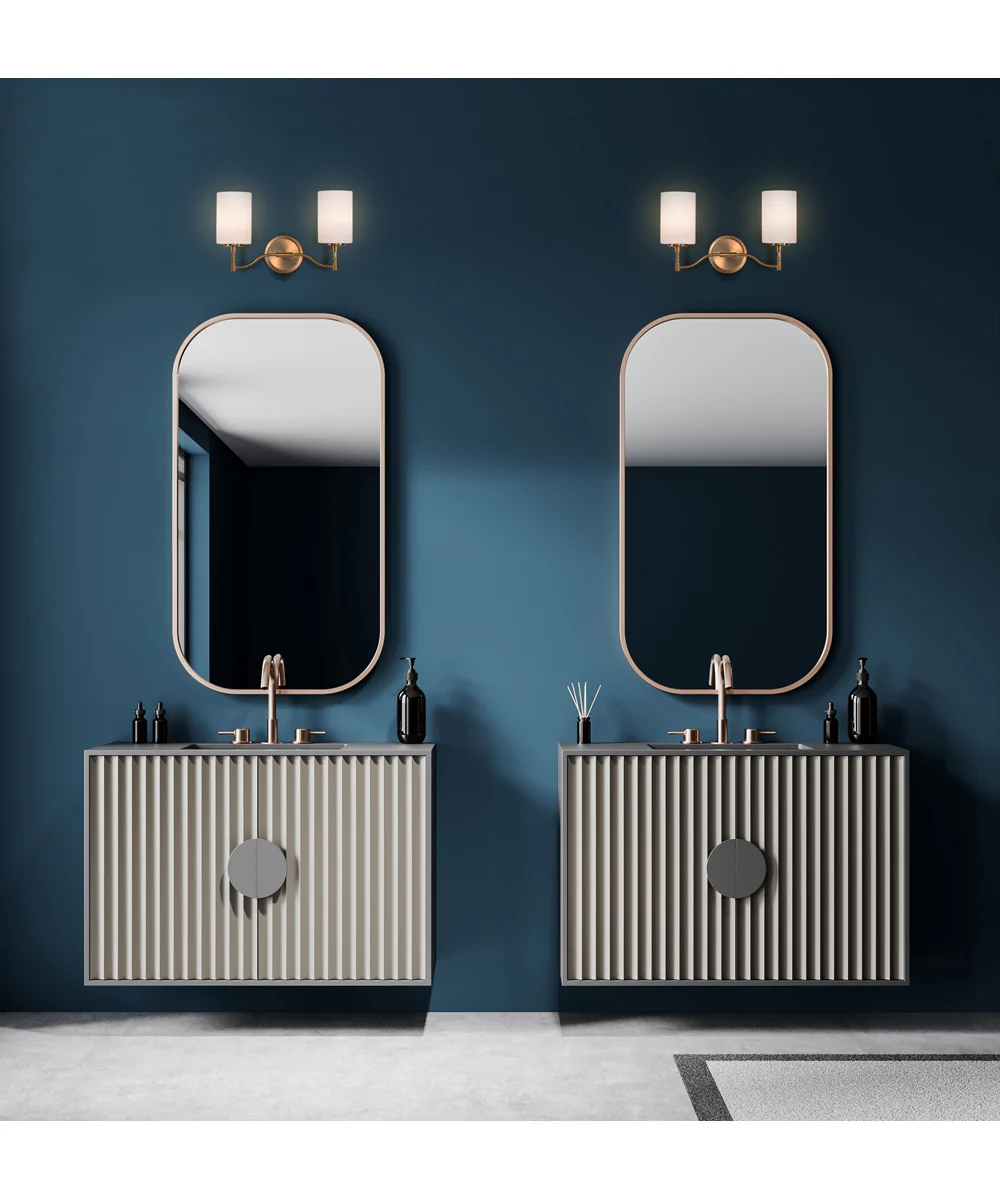 Liam 2-Light Vanity & Wall Burnished Brass - Image 2
