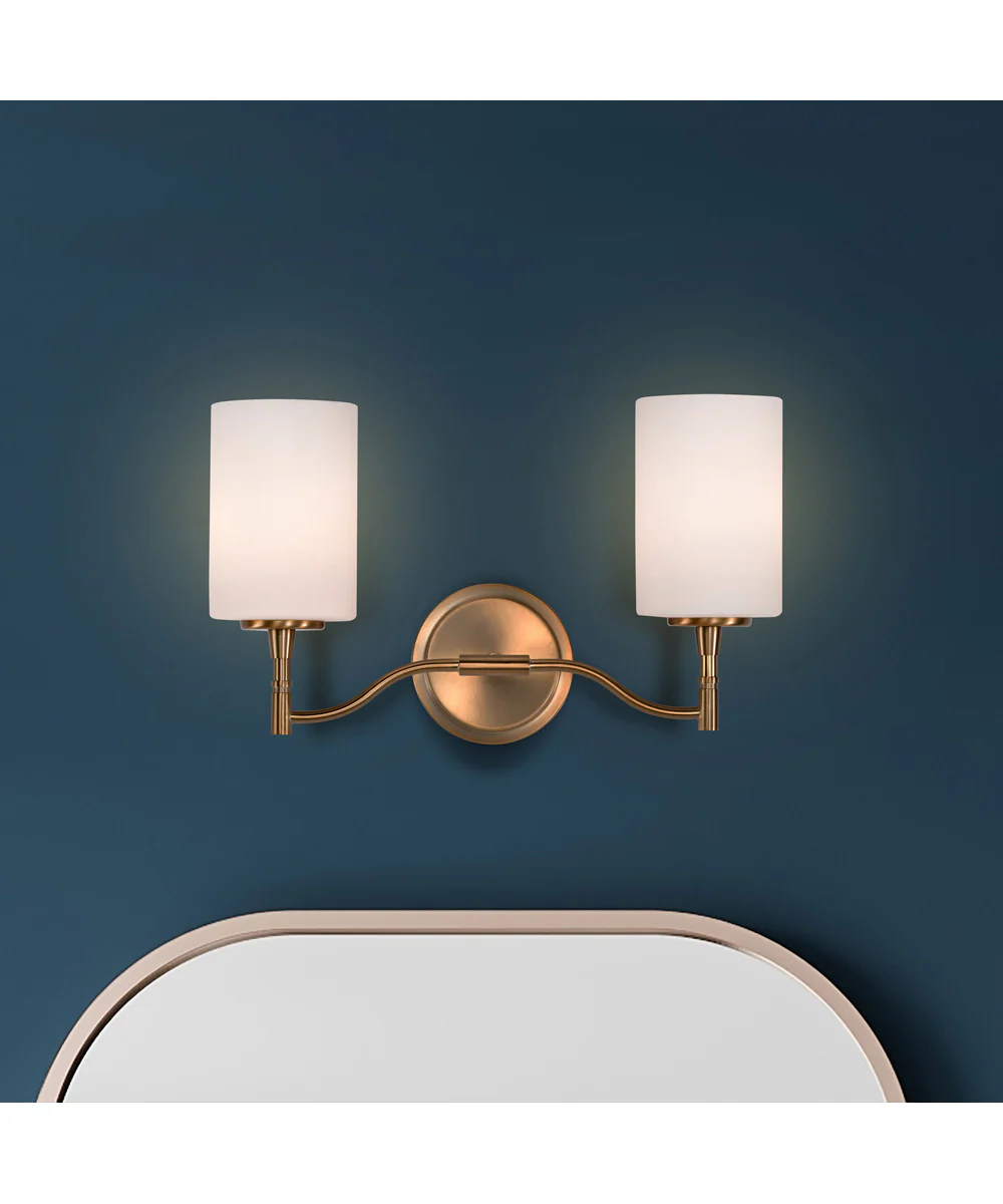 Liam 2-Light Vanity & Wall Burnished Brass - Image 3