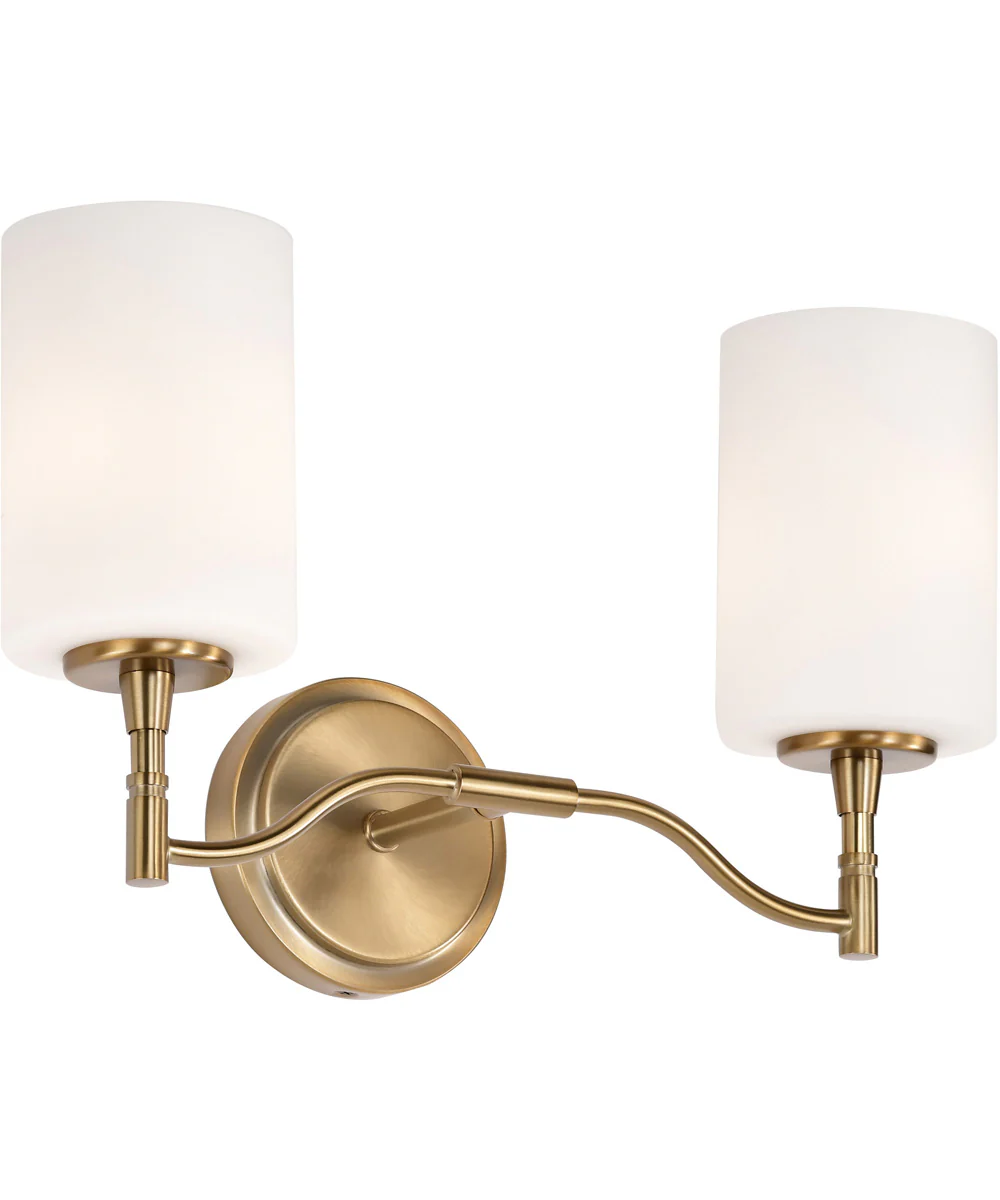 Liam 2-Light Vanity & Wall Burnished Brass - Image 6