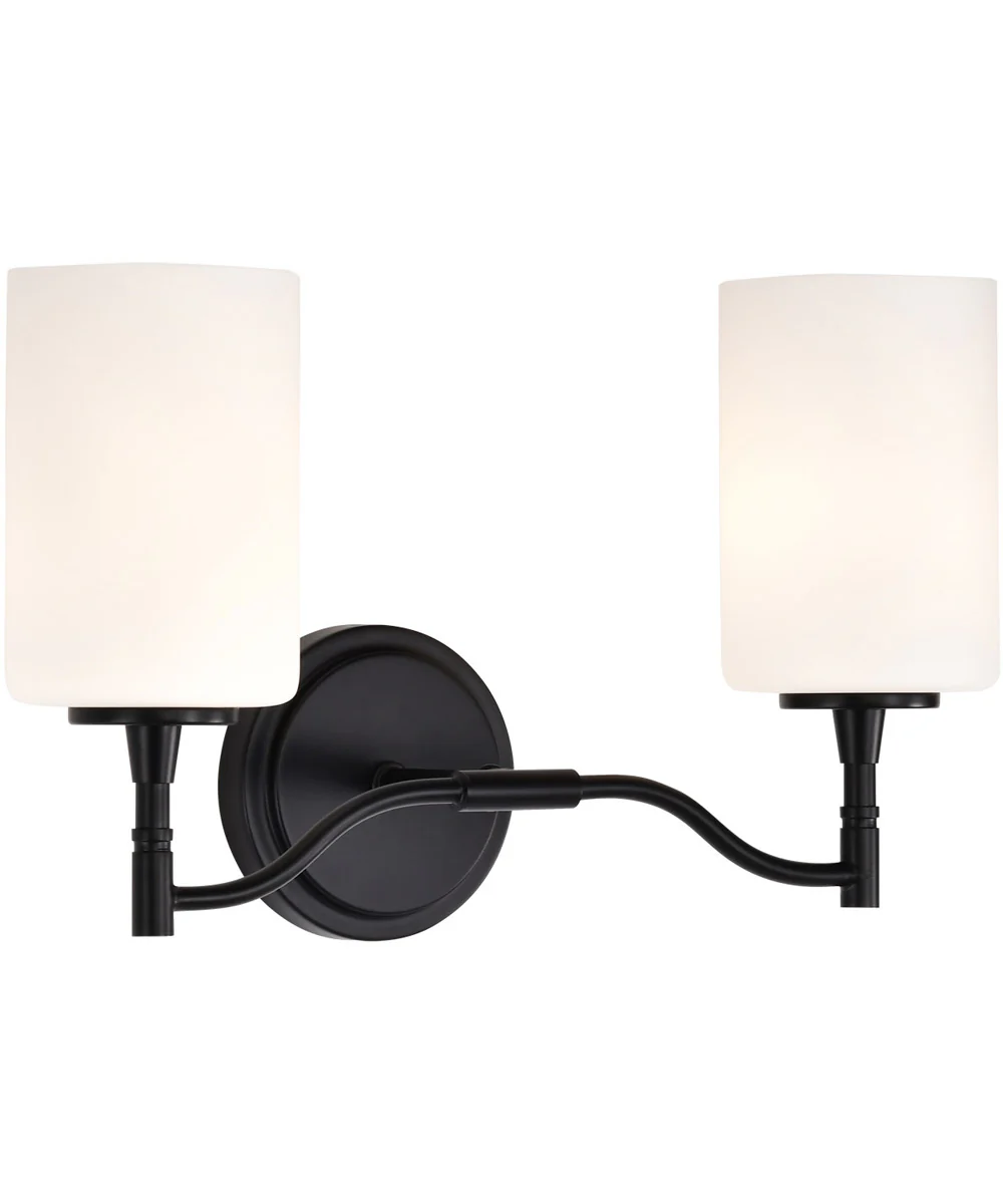 Liam 2-Light Vanity & Wall Matte Black - Image 4