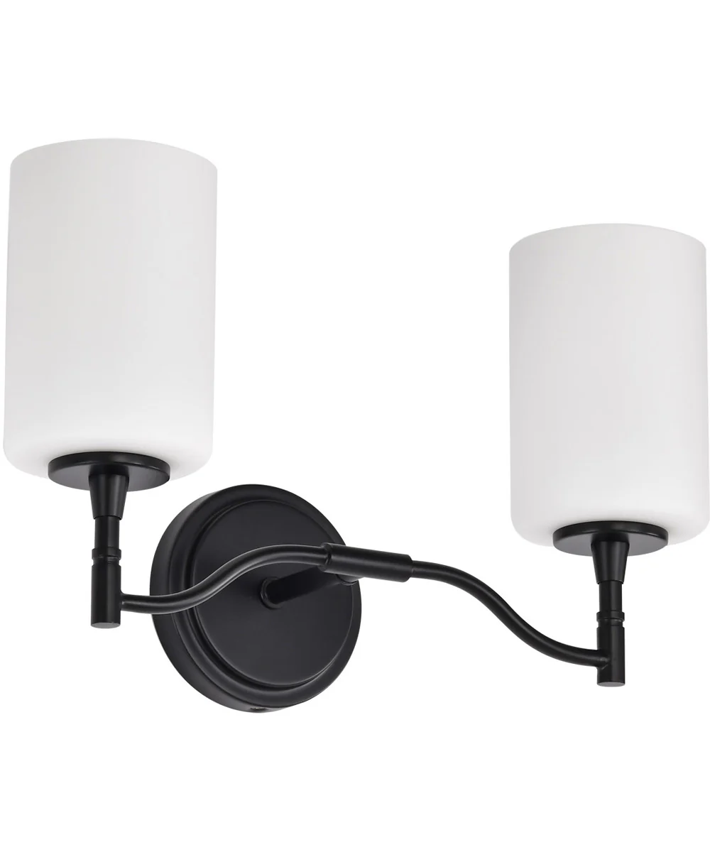 Liam 2-Light Vanity & Wall Matte Black - Image 5