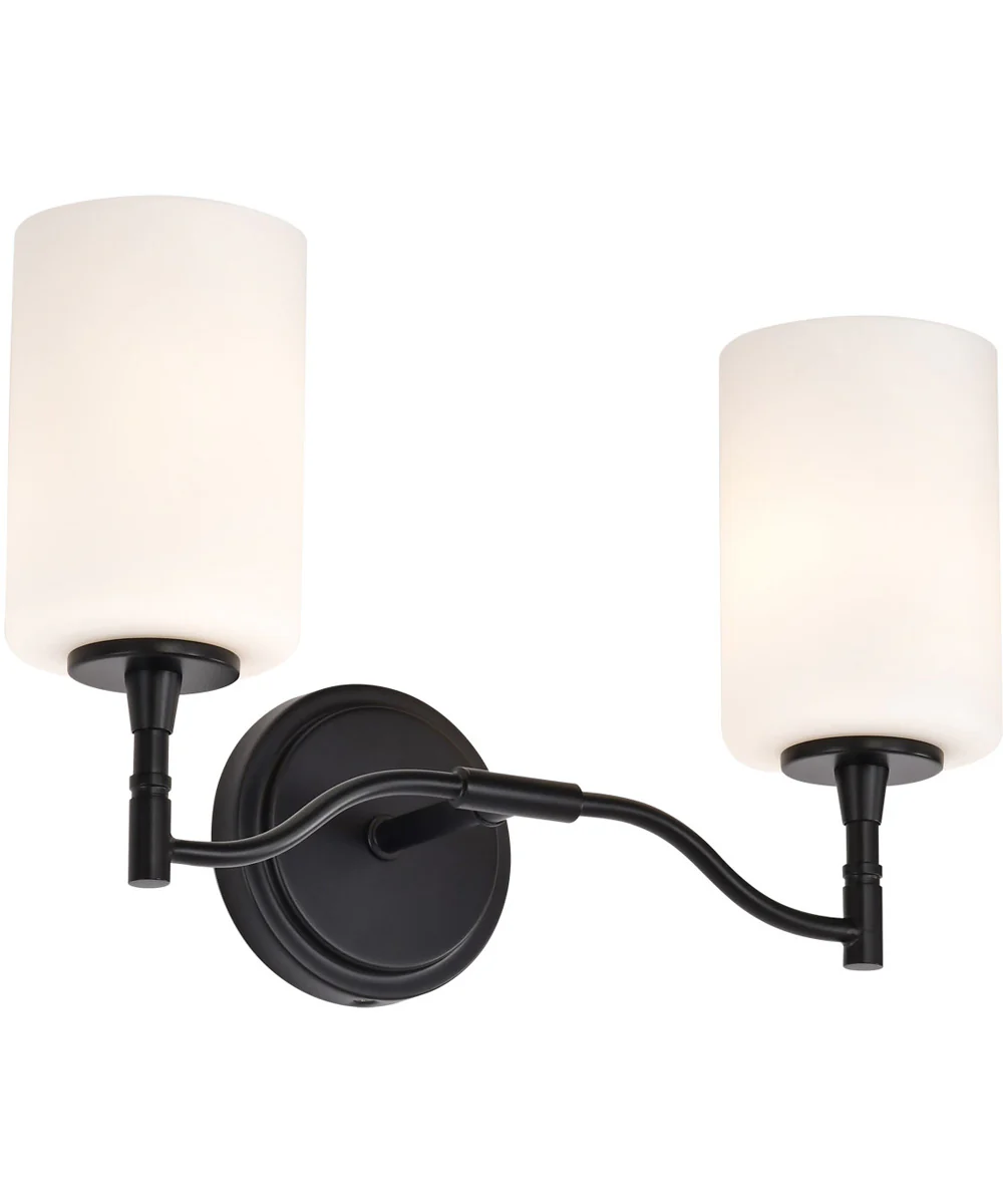 Liam 2-Light Vanity & Wall Matte Black - Image 6