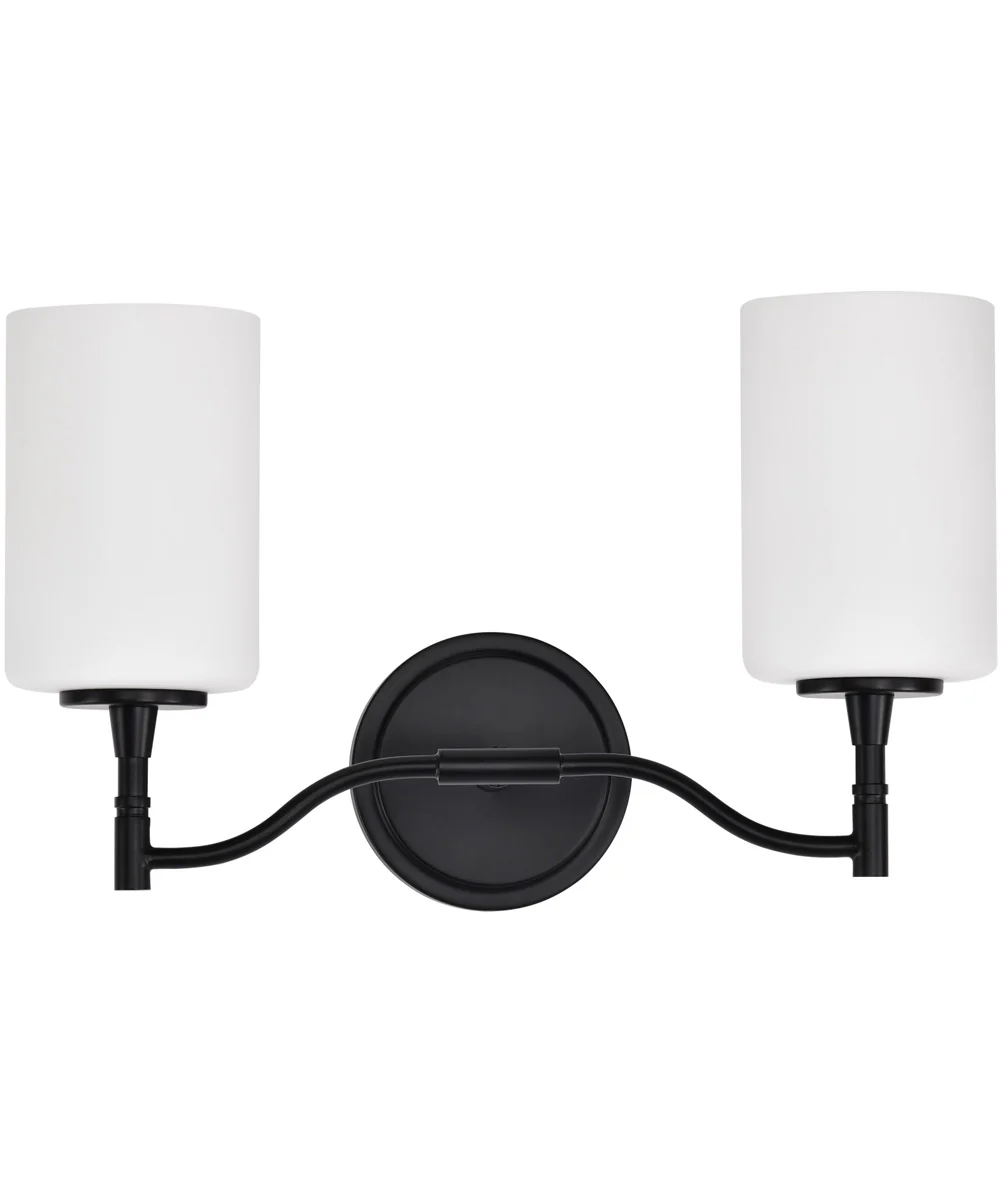 Liam 2-Light Vanity & Wall Matte Black - Image 7