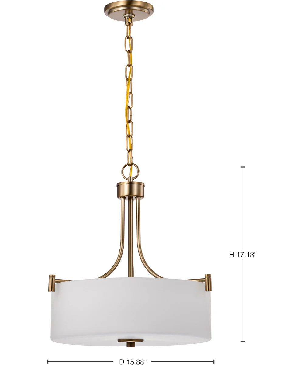 Liam 3-Light Pendant Burnished Brass - Image 12