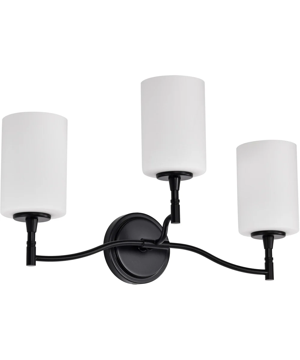 Liam 3-Light Vanity & Wall Matte Black - Image 3