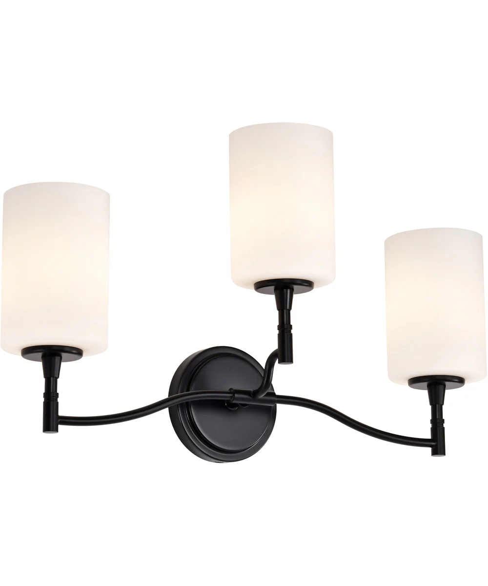 Liam 3-Light Vanity & Wall Matte Black - Image 4