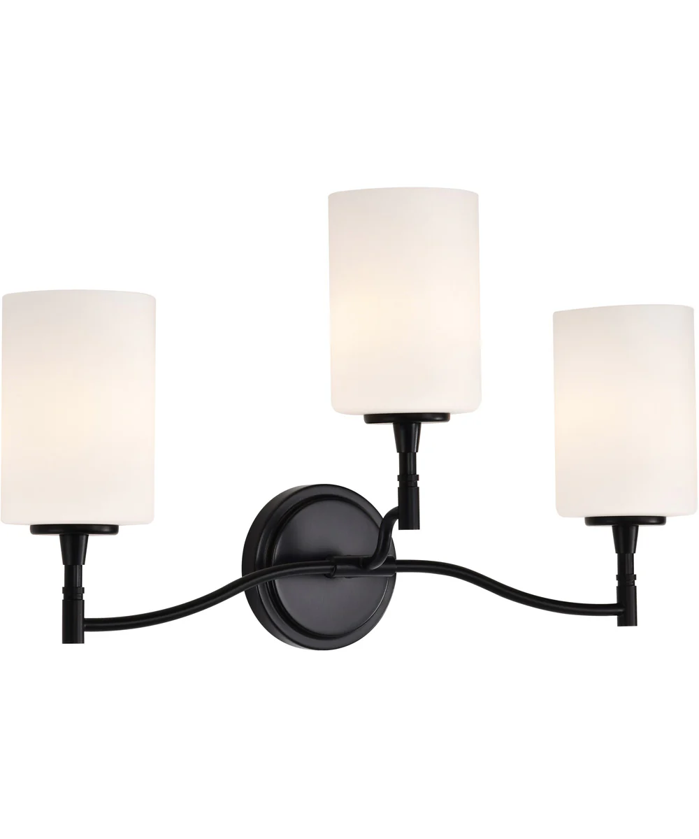 Liam 3-Light Vanity & Wall Matte Black - Image 6