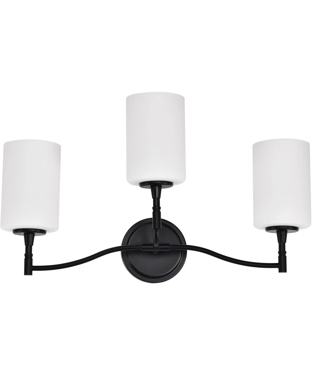 Liam 3-Light Vanity & Wall Matte Black - Image 7