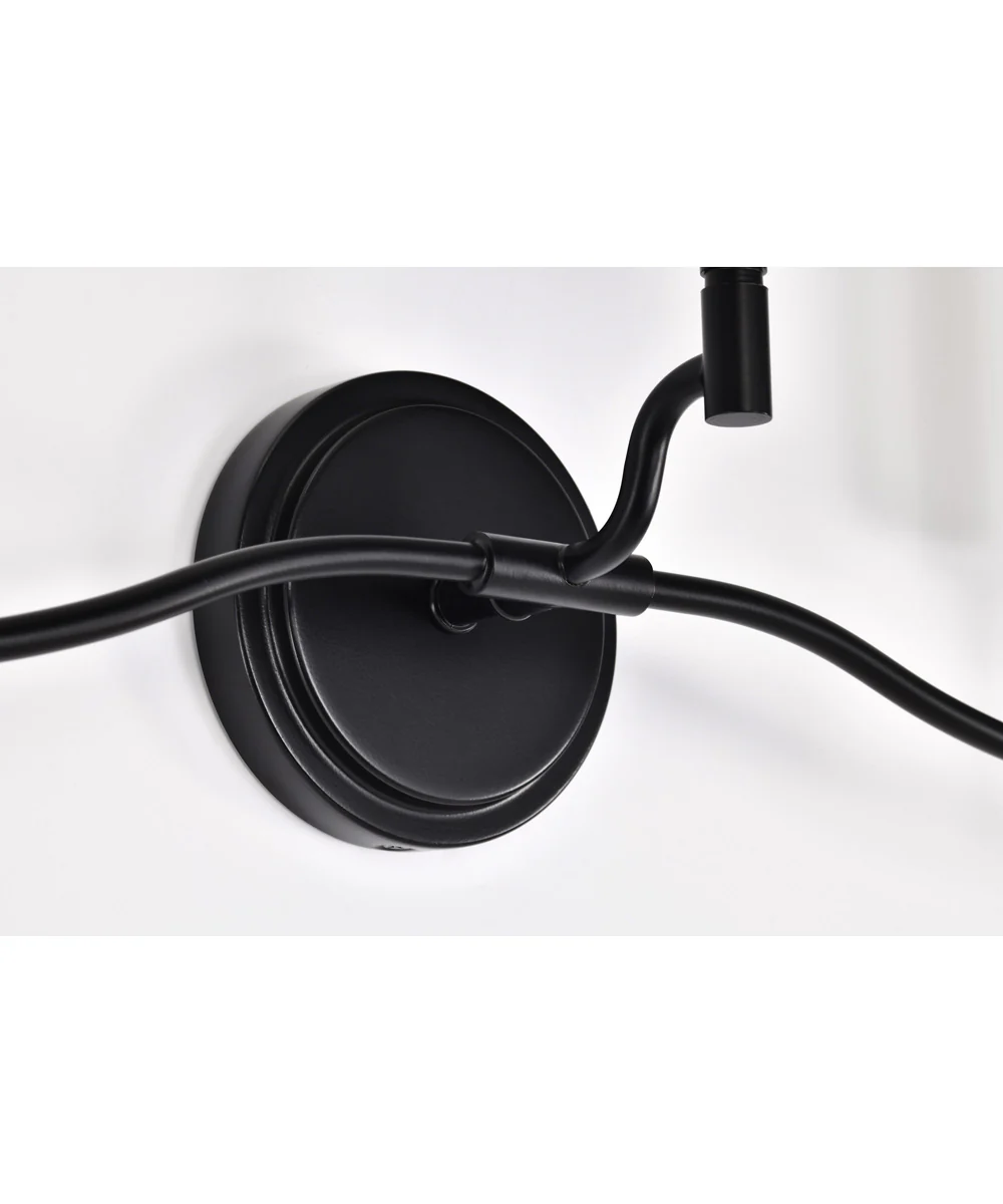 Liam 3-Light Vanity & Wall Matte Black - Image 8