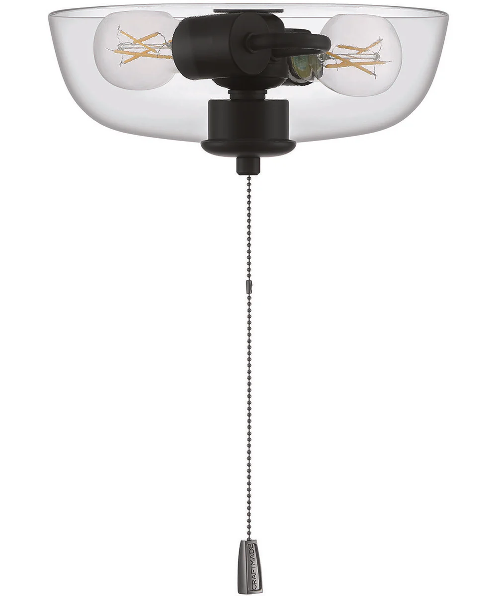 Light Kit-Bowl,Energy Star 2-Light Accessory Flat Black