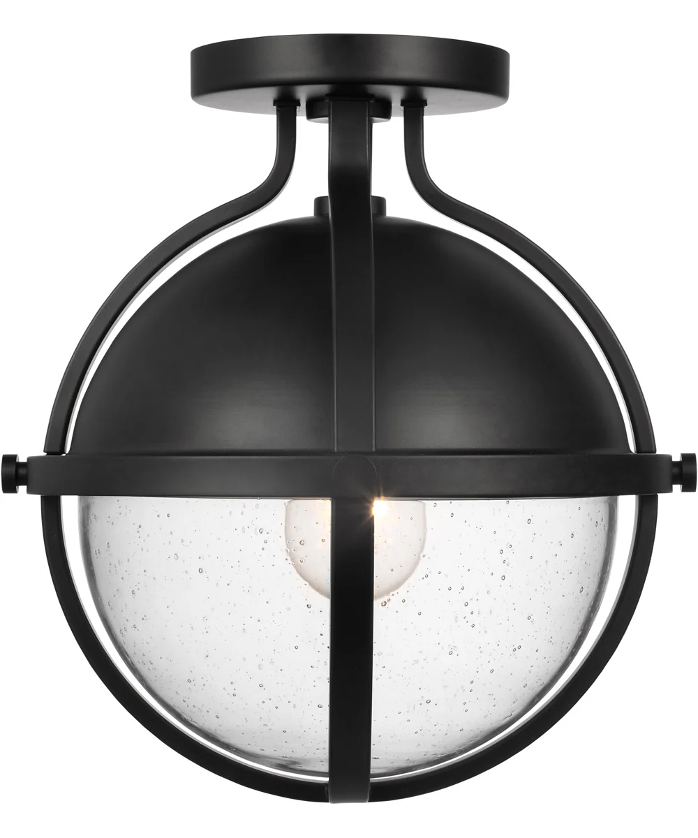 Lincoln 1-Light Close-to-Ceiling Matte Black - Image 2