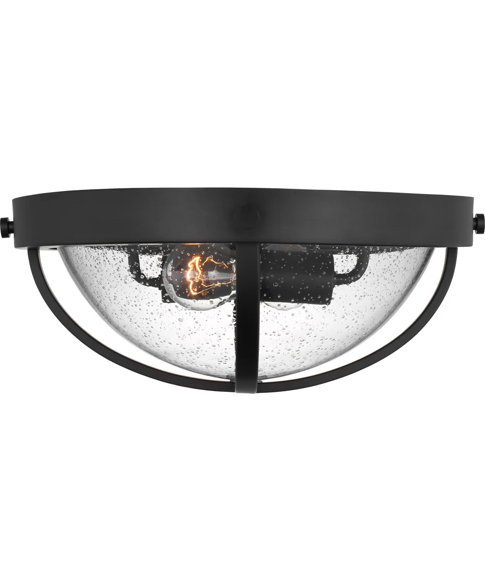 Lincoln 2-Light Close-to-Ceiling Matte Black - Image 2
