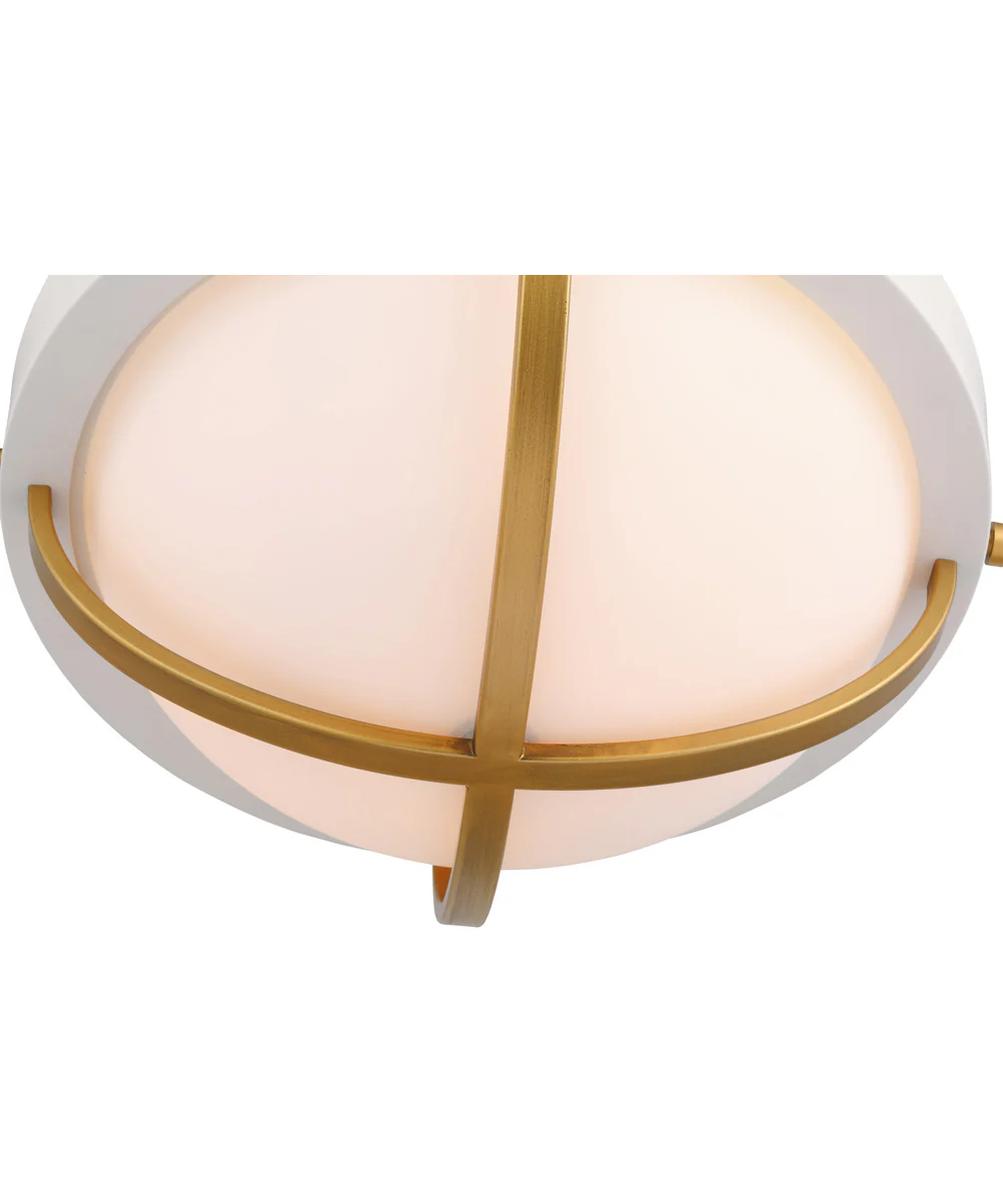 Lincoln 2-Light Close-to-Ceiling Matte White - Image 5