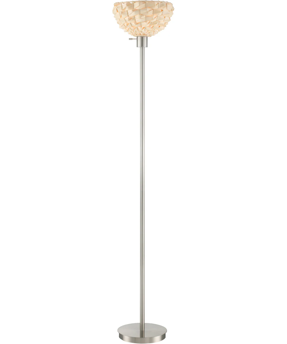Linterna 1-Light Torch Lamp Ps/Natural Finish Bamboo Shade