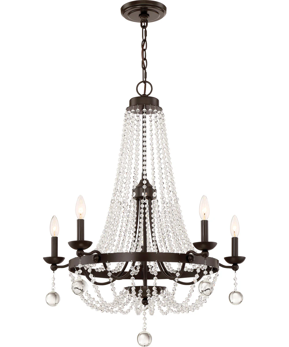 Livery 5-light Chandelier Western Bronze