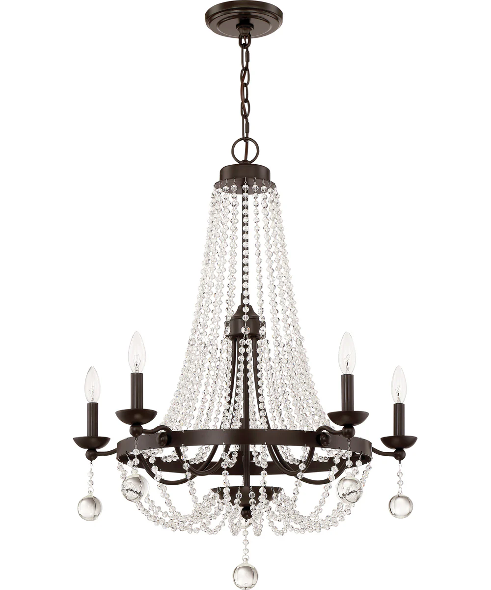Livery 5-light Chandelier Western Bronze - Image 3