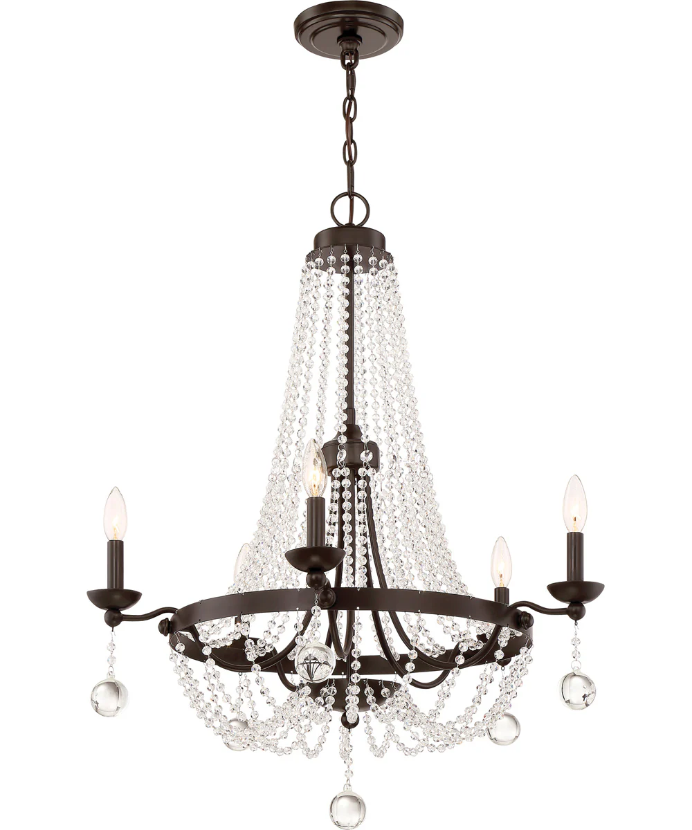 Livery 5-light Chandelier Western Bronze - Image 5