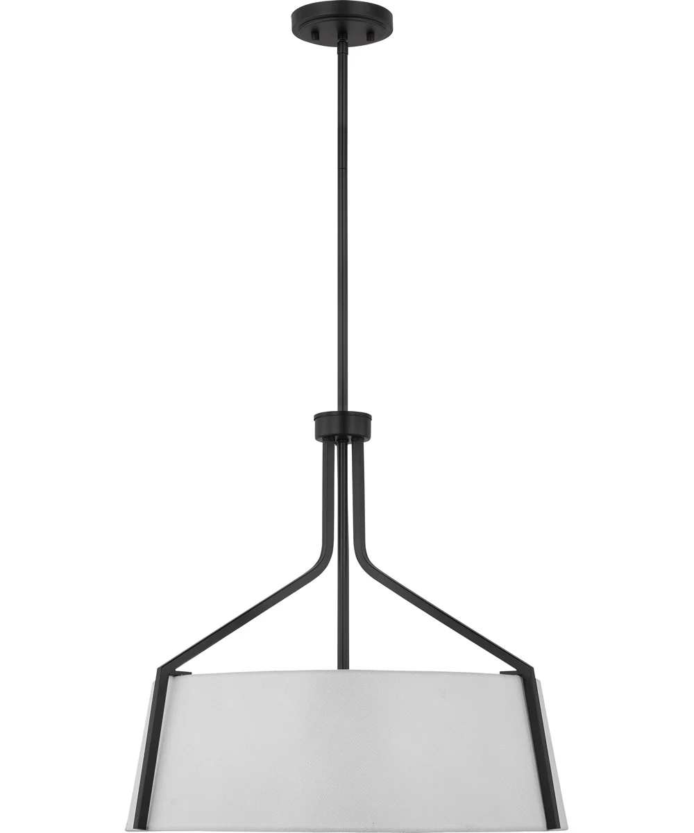 Livingston 4-Light Pendant Matte Black - Image 2