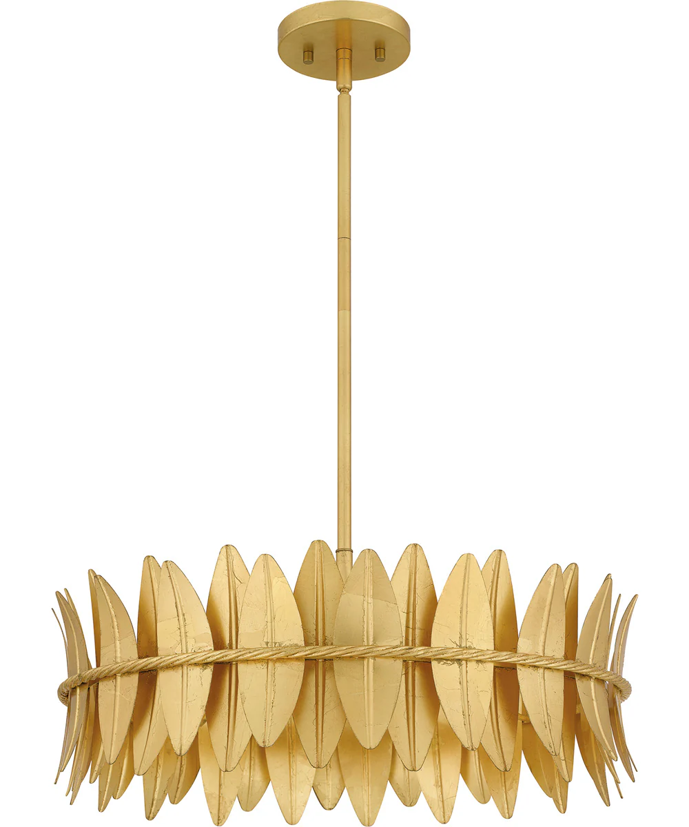 Liza 4-light Pendant Gold Leaf - Image 2