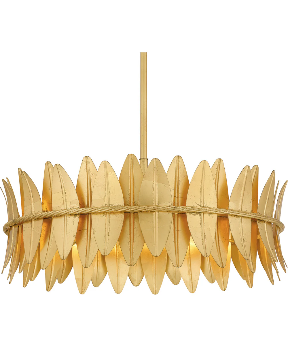 Liza 4-light Pendant Gold Leaf - Image 5