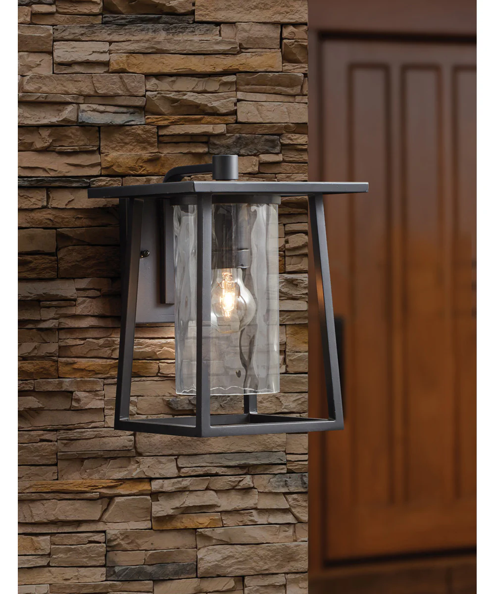 Lodge Large 1-light Outdoor Wall Light Mystic Black - Image 6