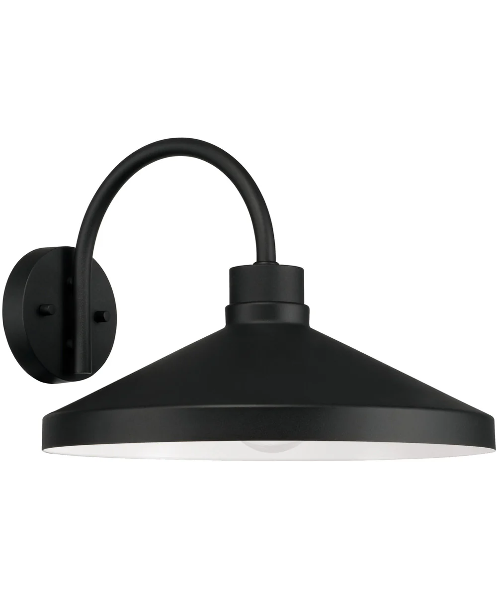Lofton 1-Light Outdoor Wall-Lantern Black