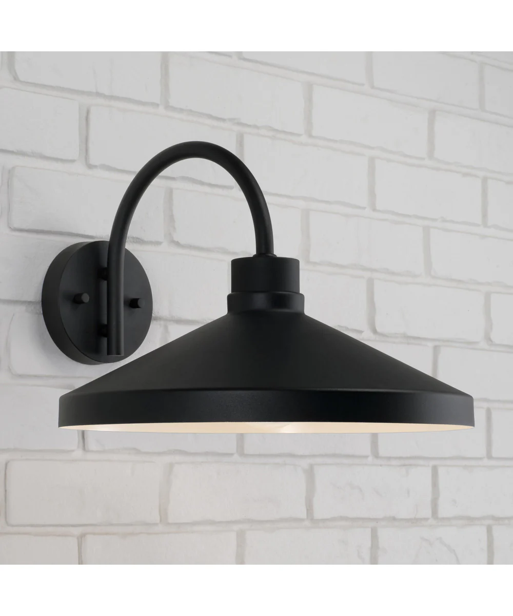 Lofton 1-Light Outdoor Wall-Lantern Black - Image 3