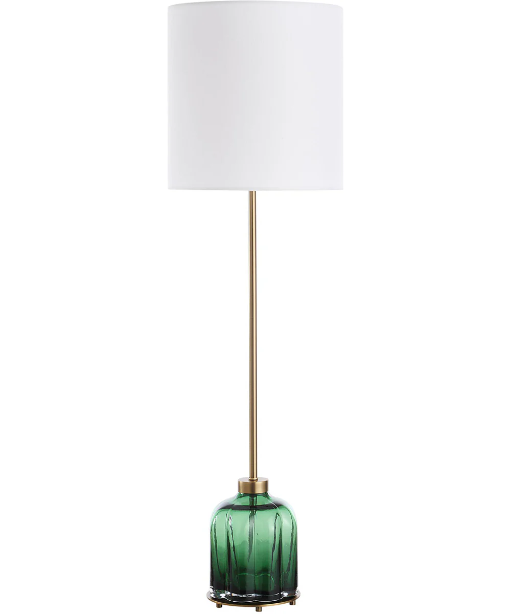 Lois Green Glass Buffet Lamp - Image 4