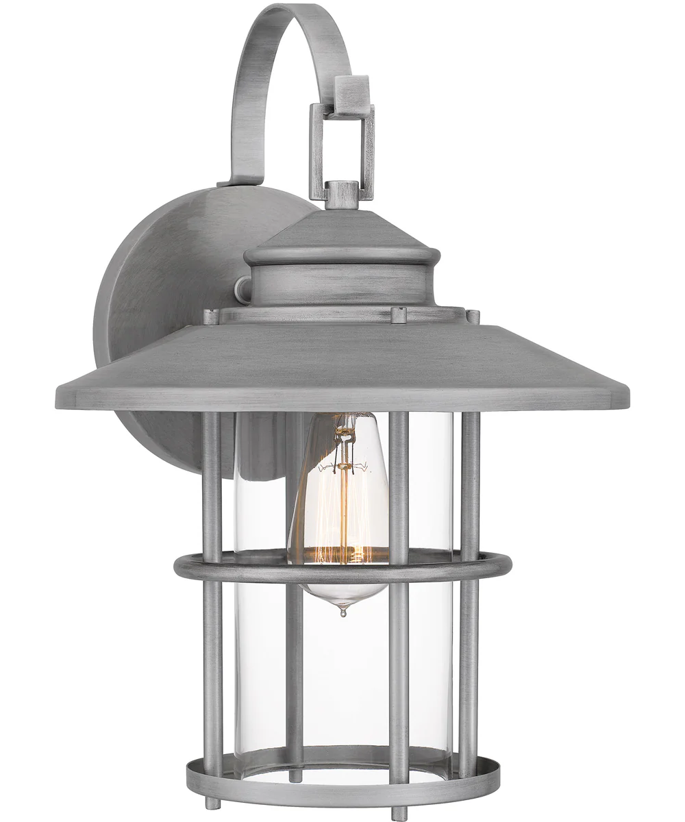 Lombard Large 1-light Outdoor Wall Light  Coastal Armour Aluminum Antique Brushed Aluminum - Image 2