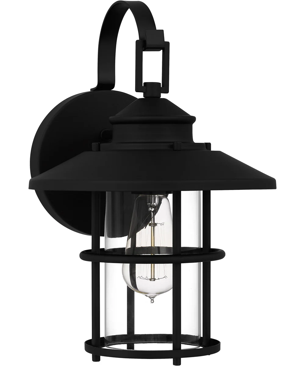 Lombard Medium 1-light Outdoor Wall Light  Coastal Armour Aluminum Matte Black - Image 3