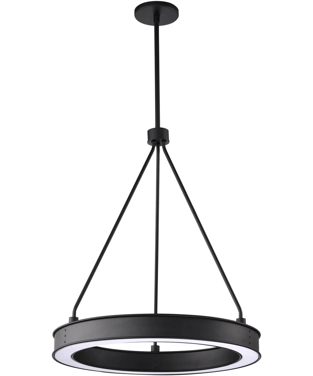 Longford Pendant Textured Black