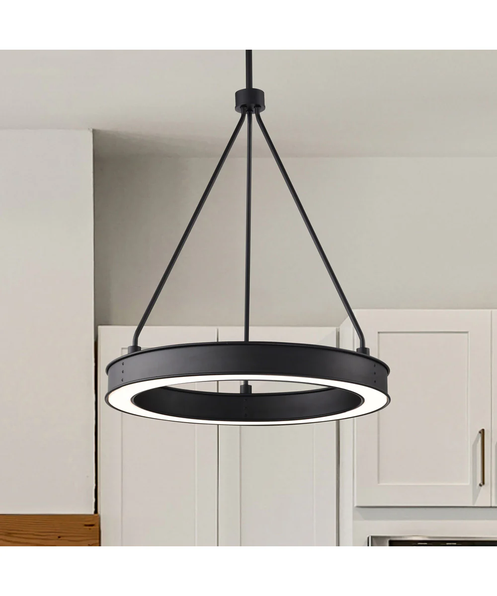 Longford Pendant Textured Black - Image 3