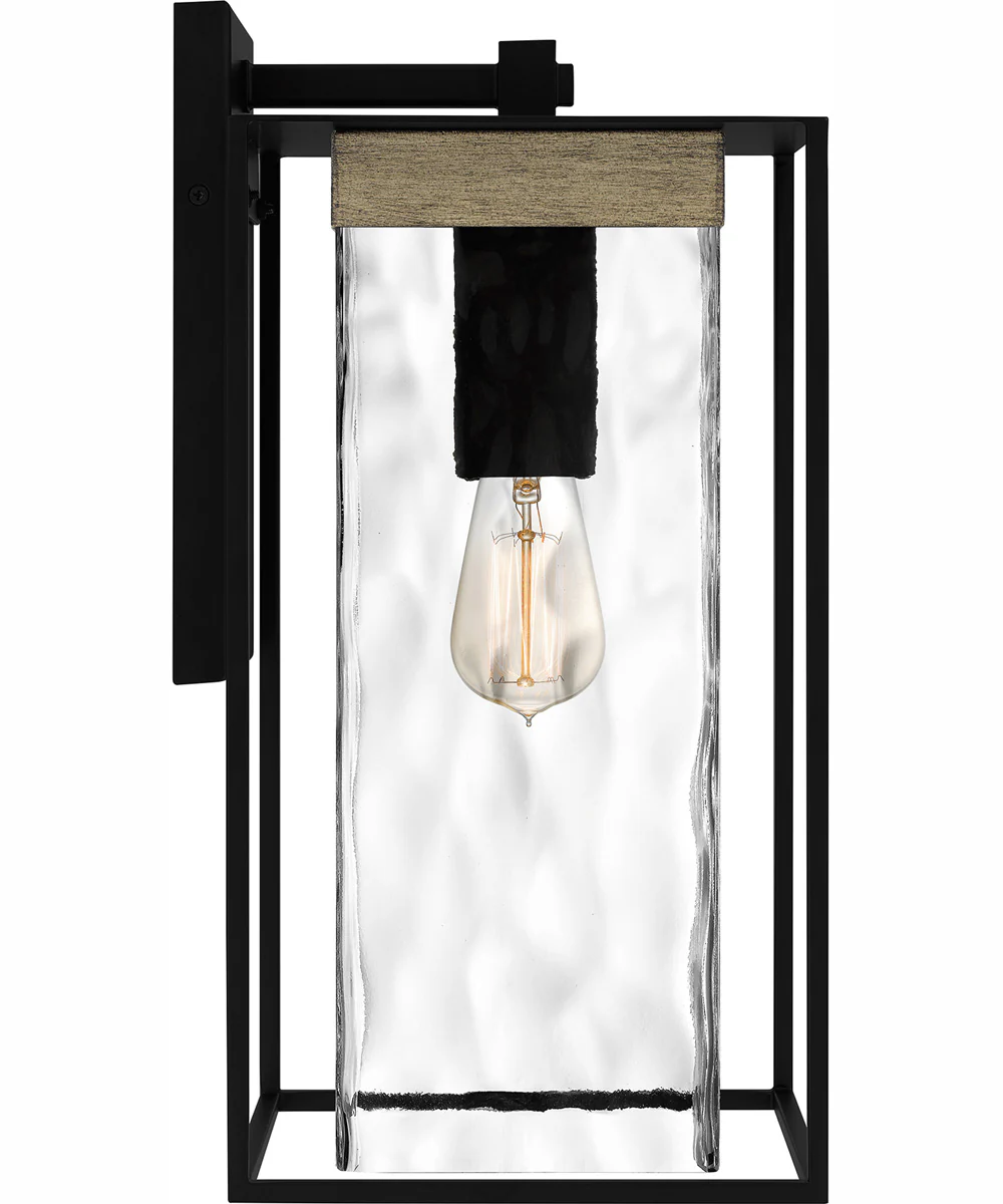 Longwood Large 1-light Outdoor Wall Light Matte Black - Image 5