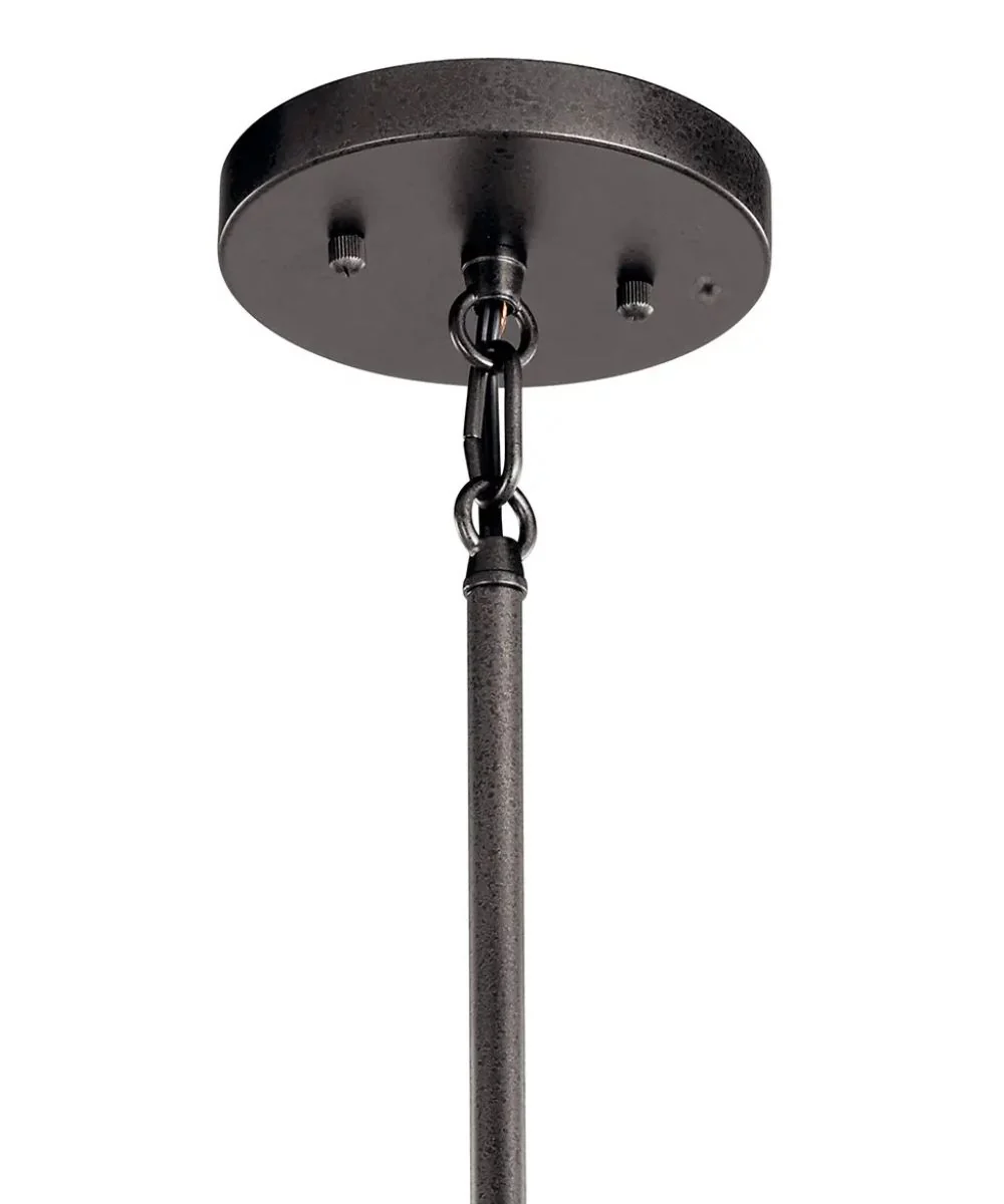 Lozano 9"W 1-Light Black Finish Metal Cone Shade Indoor/Outdoor Pendant Light by Kichler - Image 5