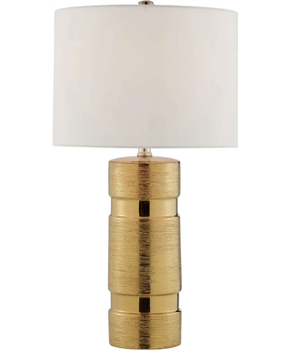 Lucano 2-Light 2 Pack-Table Lamp Gold/White Linen Shade - Image 4
