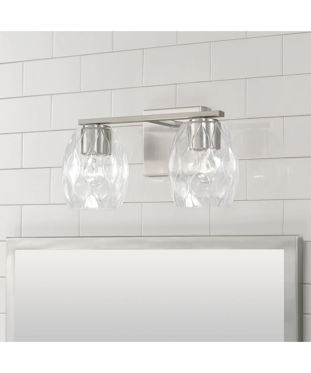 Lucas 2-Light Vanity Brushed Nickel - Image 2