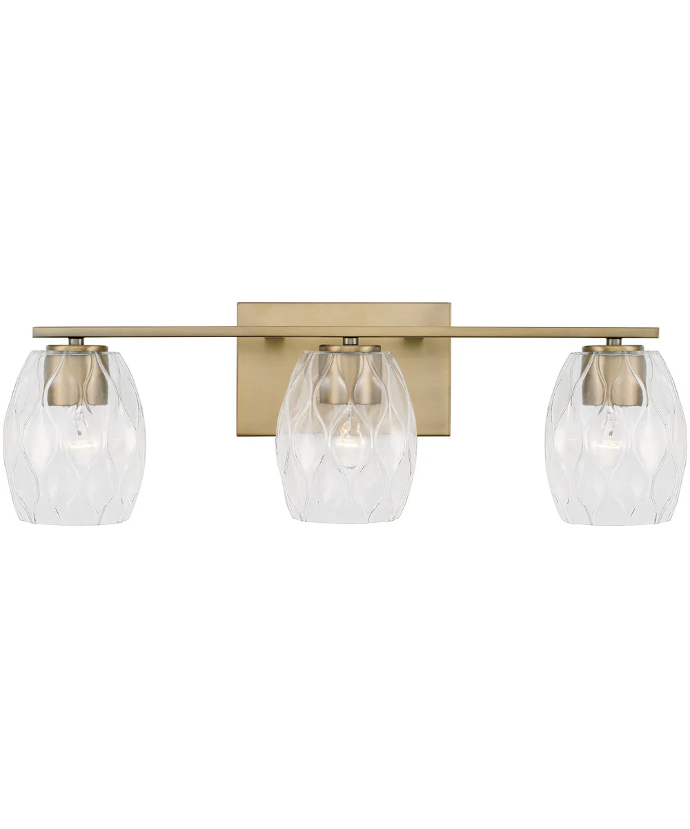 Lucas 3-Light Vanity Aged Brass - Image 4