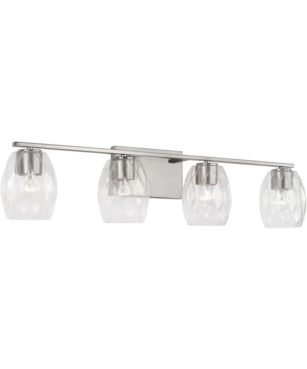 Lucas 4-Light Vanity Brushed Nickel