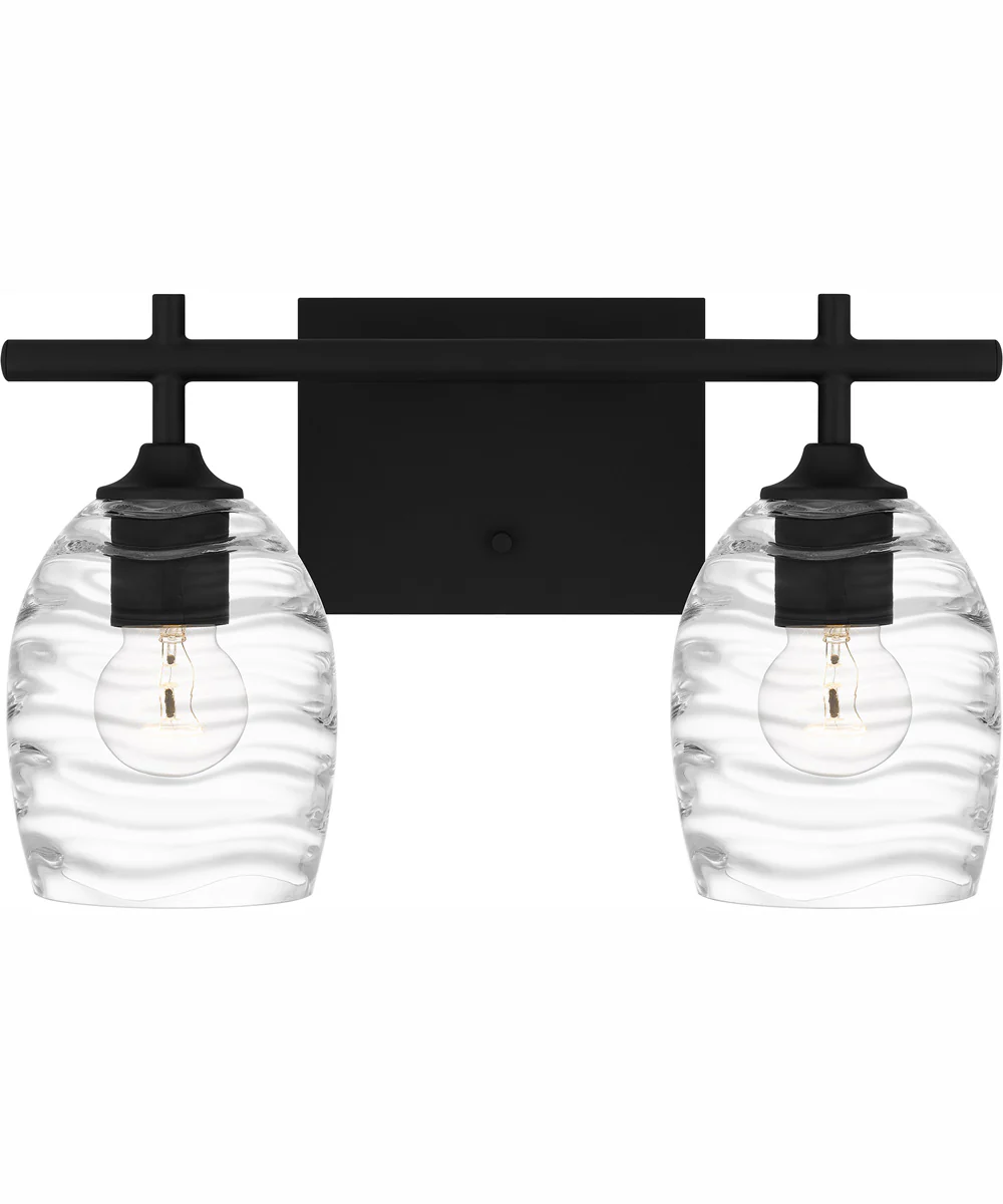 Lucy Medium 2-light Bath Light Matte Black - Image 2