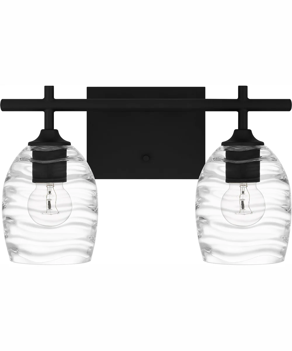 Lucy Medium 2-light Bath Light Matte Black - Image 3