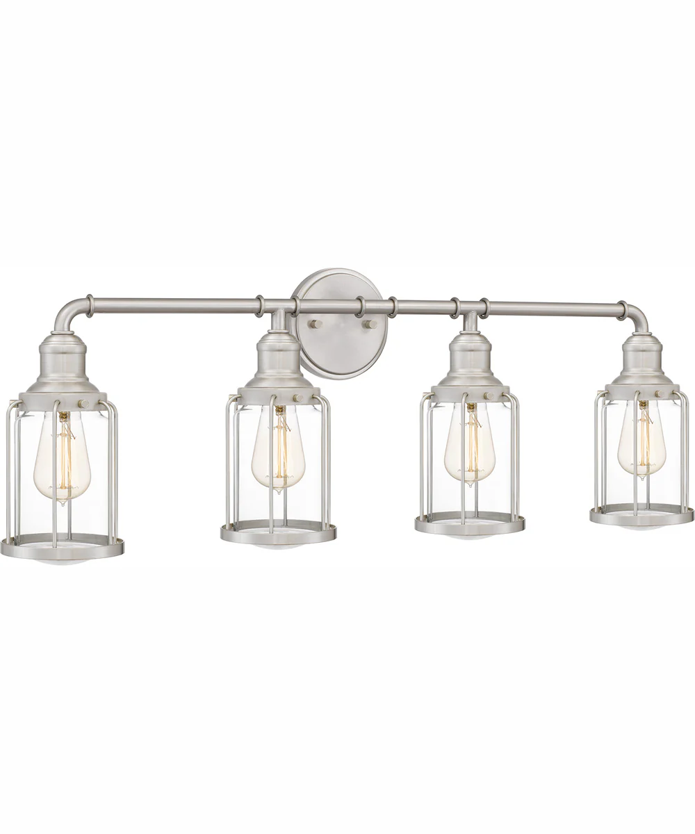 Ludlow Extra Large 4-light Bath Light Brushed Nickel - Image 4