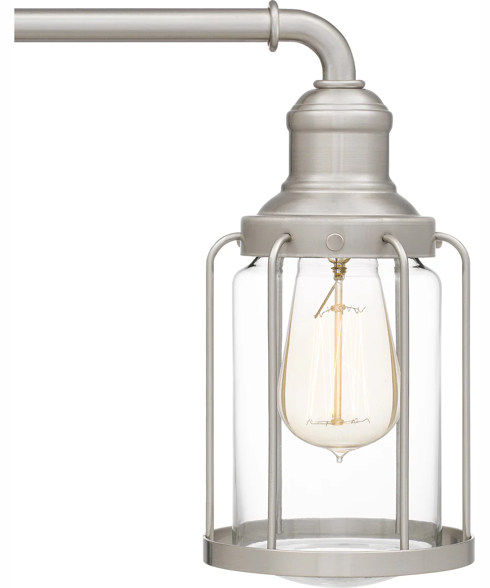Ludlow Large 3-light Bath Light Brushed Nickel - Image 6