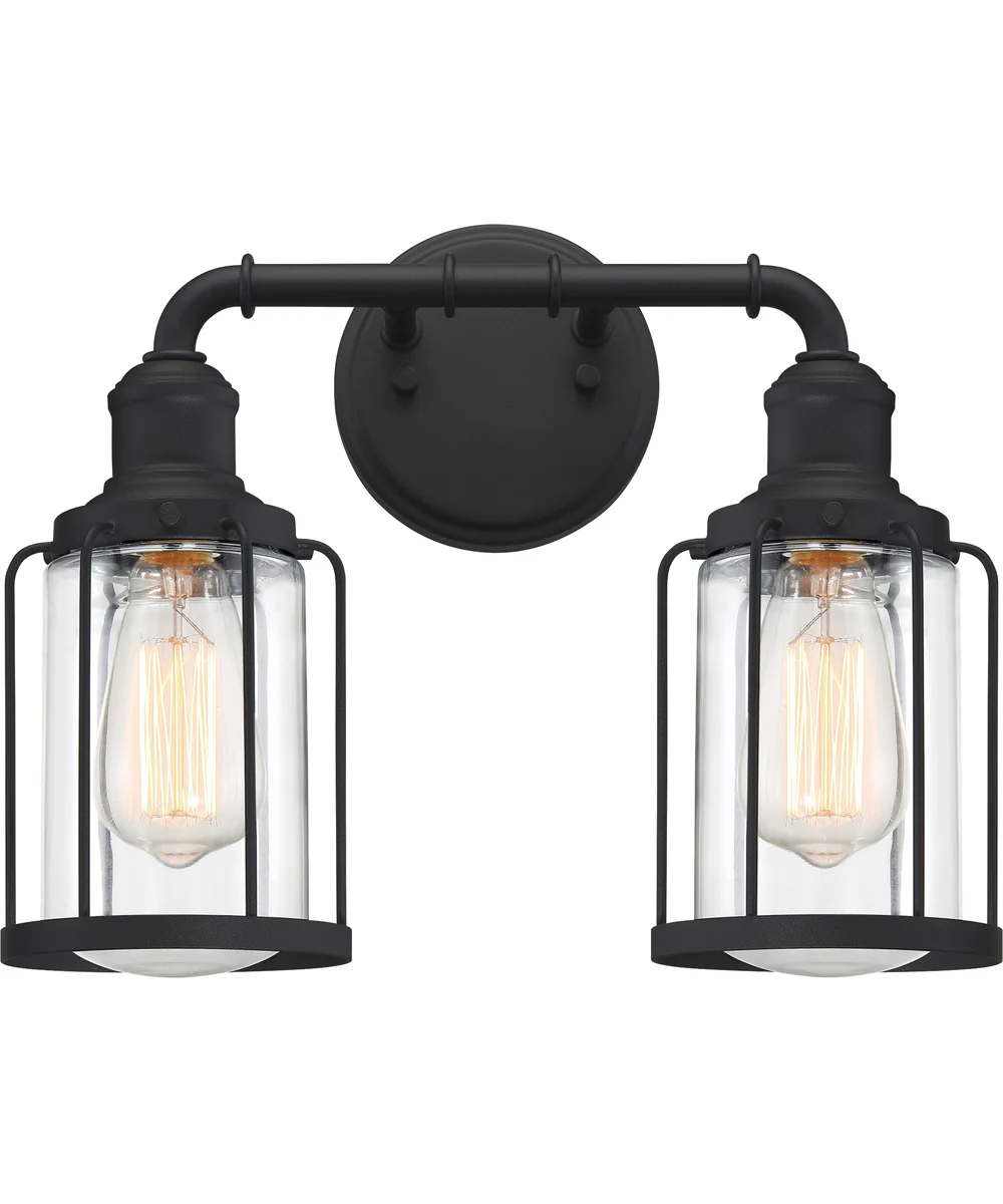 Ludlow Medium 2-light Bath Light Earth Black - Image 2