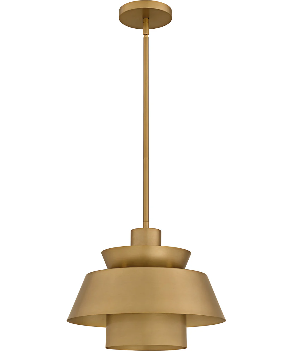 Lumi 1-light Pendant Brushed Weathered Brass - Image 2